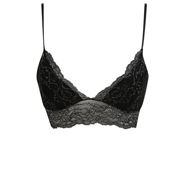 Sutien negru cu fibr glossy - Pieces Roxanna