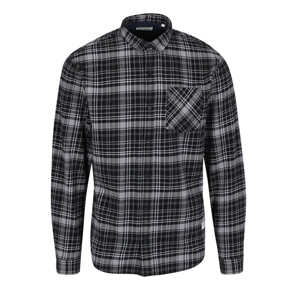 Camasa neagra in carouri Shine Original