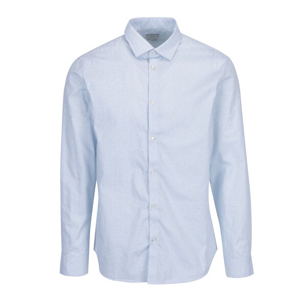 Camasa regular fit bleu din bumbac cu print discret - Selected Homme One New