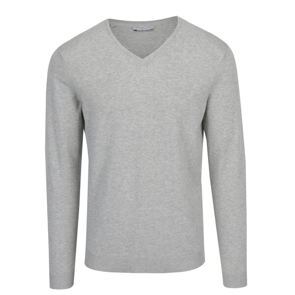 Pulover subtire gri melanj cu anchior - Selected Homme Tower