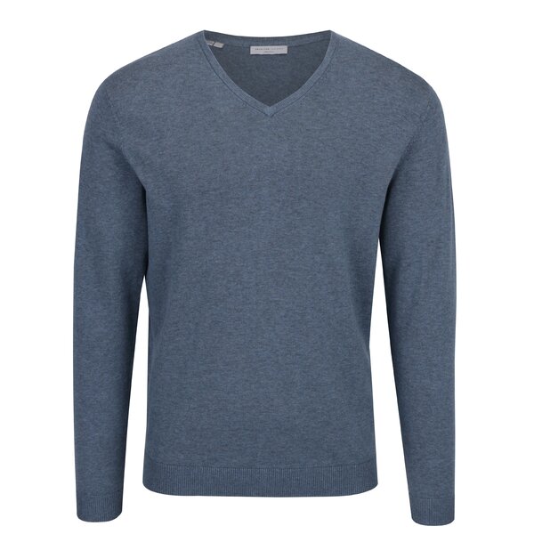 Pulover subtire albastru cu anchior - Selected Homme Tower