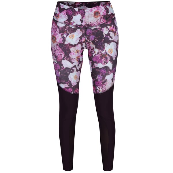 Colanti sport cu print floral si detalii din plasa pentru femei Nike Power Legend