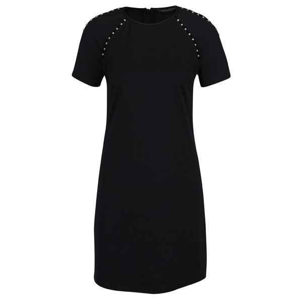 Rochie neagra cu aplicatii decorative metalice Dorothy Perkins