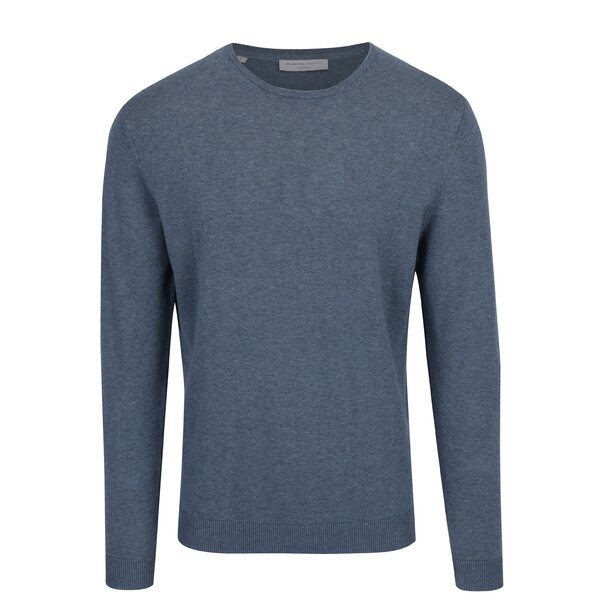 Pulover subtire albastru din bumbac pima - Selected Homme Tower