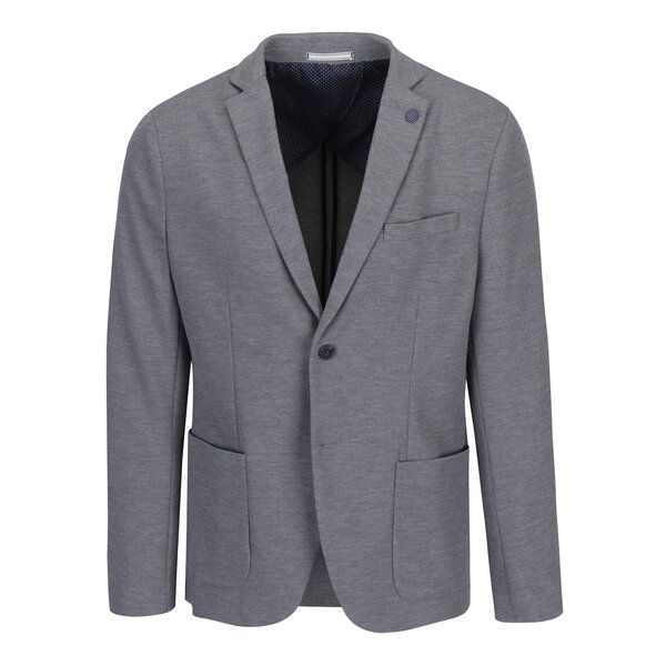 Sacou gri deschis cu revere si buzunare - Selected Homme Done