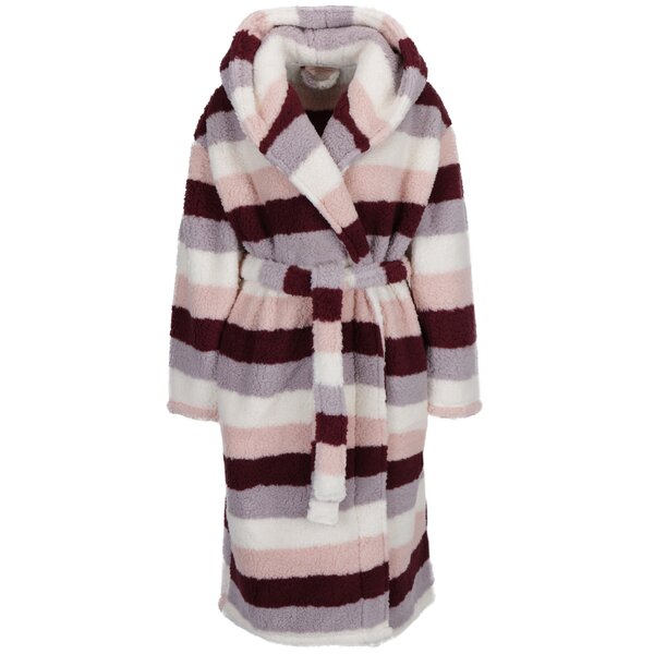 Halat de baie mov in dungi Dorothy Perkins