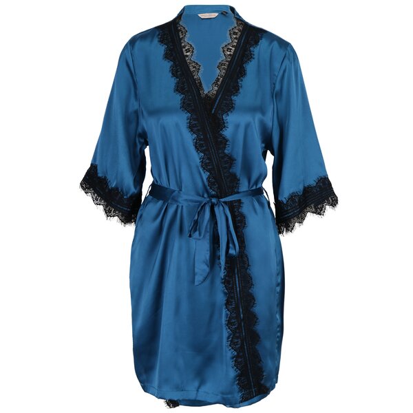 Halat albastru petrol cu dantela Dorothy Perkins
