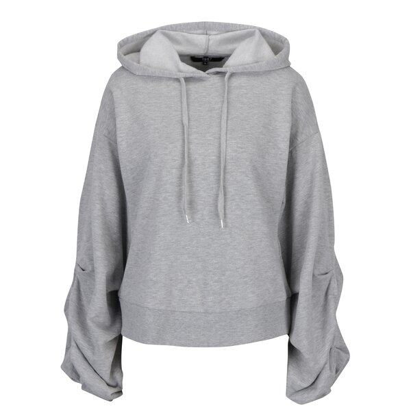 Hanorac gri cu maneci raglan oversized VERO MODA Ari Volume