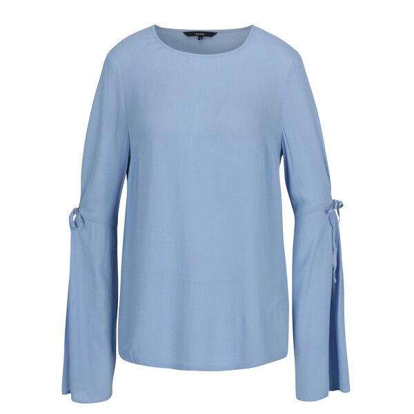 Bluza bleu cu maneci clopot cu decupaj VERO MODA Ella