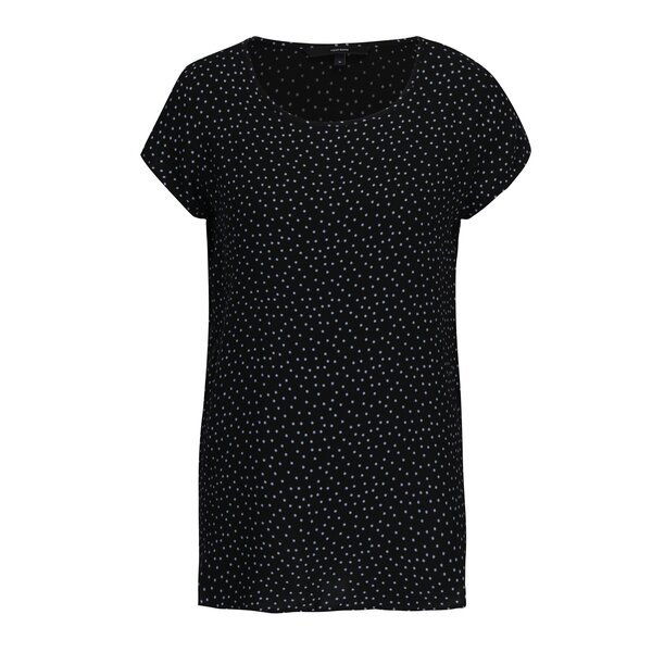 Bluza neagra cu maneci scurte si buline VERO MODA Boca