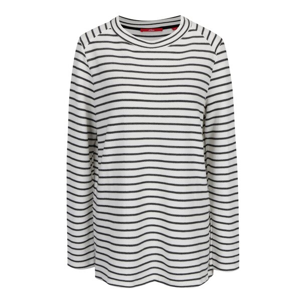 Bluza in dungi crem cu negru pentru femei s.Oliver
