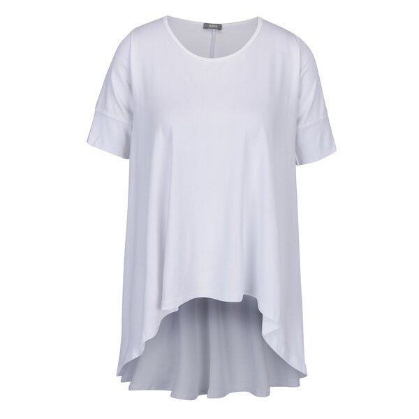 Tricou alb cu spate alungit - ZOOT simple
