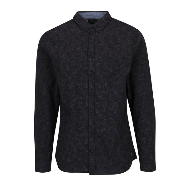 Camasa slim fit gri inchis cu model abstract - Blend