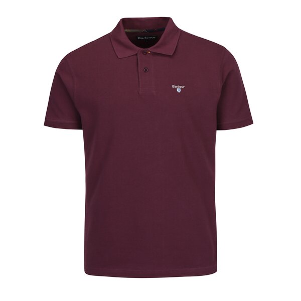 Tricou polo bordo cu logo brodat - Barbour Tartan Pique