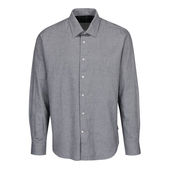 Camasa tailored fit crem&negru cu model delicat Barbour Sween