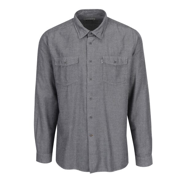 Camasa tailored fit negru&crem cu model delicat Barbour Bow
