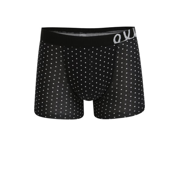 Boxeri negri cu buline pentru barbati - El.Ka Underwear