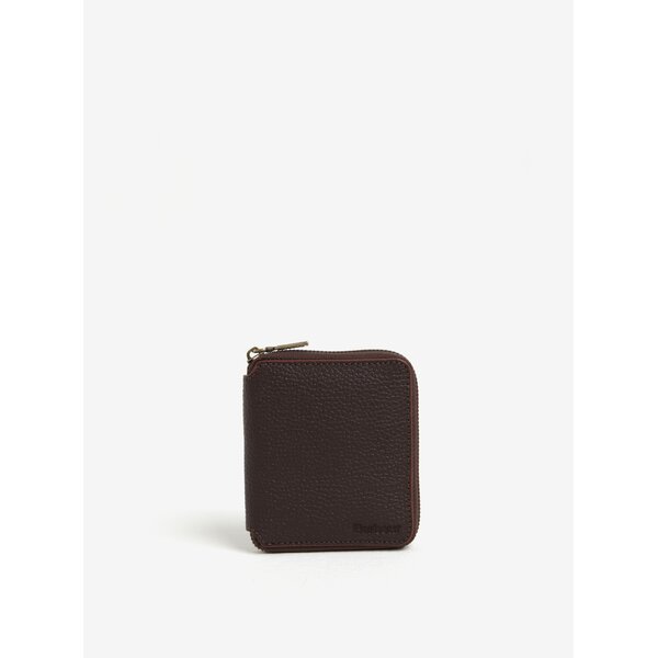Portofel din piele naturala maro inchis pentru barbati - Barbour Grain