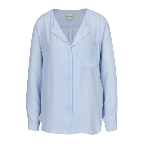 Camasa bleu cu nasturi Selected Femme Dynella