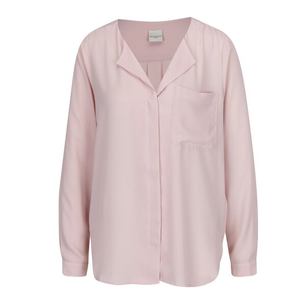Camasa roz cu nasturi Selected Femme Dynella