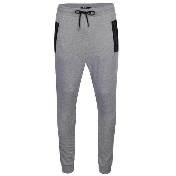 Pantaloni sport gri melanj cu buzunare contrastante - ONLY & SONS Travis