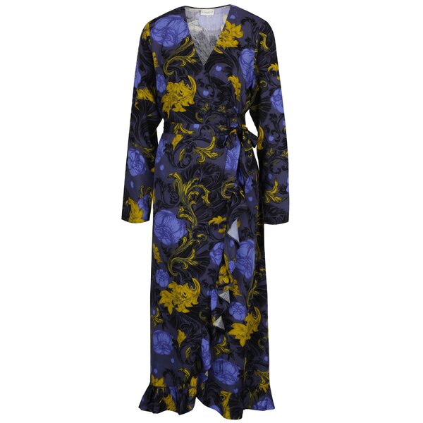 Rochie lunga cu print floral si volane - Selected Femme Sonja