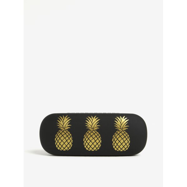 Etui negru cu print auriu - Sass & Belle