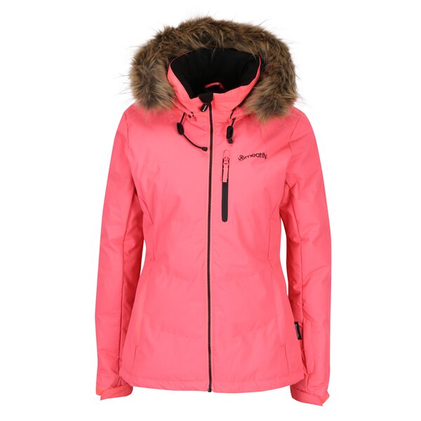 Geaca roz functionala si impermeabila pentru femei Meatfly Fluffy