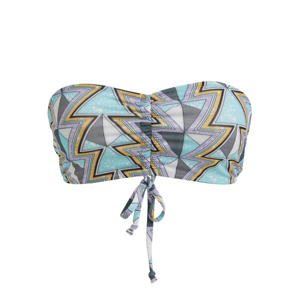 Sutien de baie cu print geometric turcoaz - Noisy May Amazon