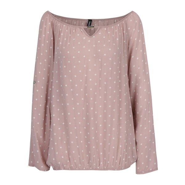 Bluza roz pal cu print stele Madonna