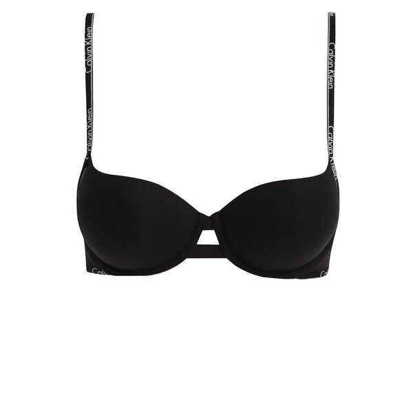Sutien push-up negru cu bretele cu logo - Calvin Klein