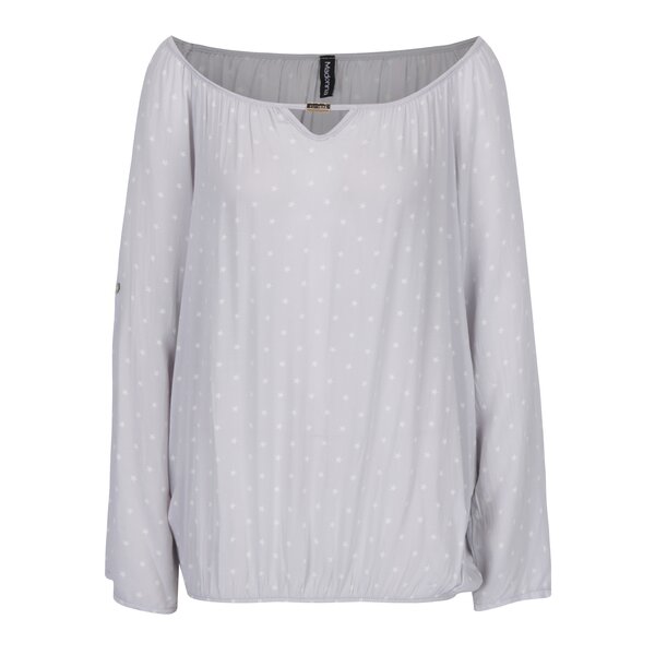 Bluza gri deschis cu print stele Madonna