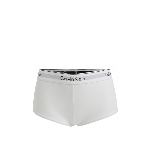 Boxeri albi cu banda elastica si logo pentru femei - Calvin Klein