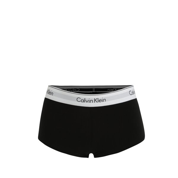 Boxeri negri cu banda elastica si logo in talie pentru femei - Calvin Klein