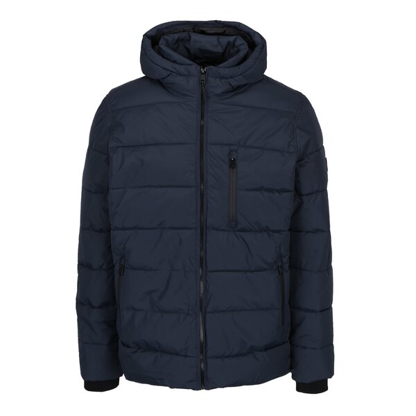 Geaca maltasata cu capse bleumarin Burton Menswear London