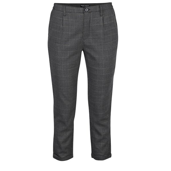 Pantaloni gri in carouri TALLY WEiJL