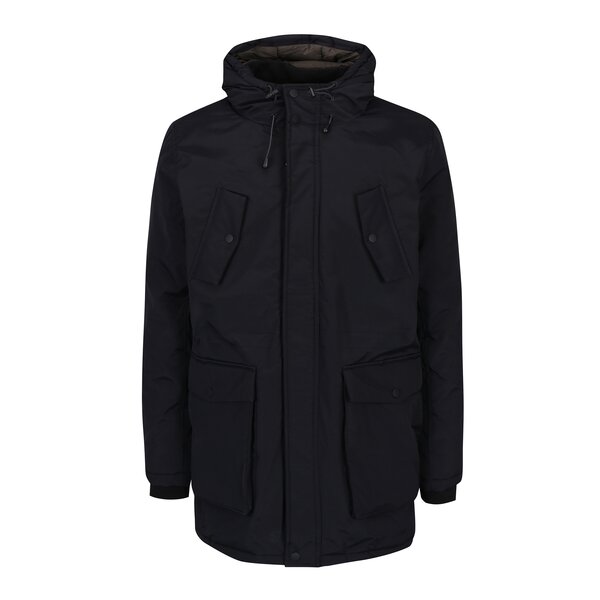Geaca parka neagra de iarna Burton Menswear London