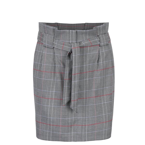 Fusta negru&alb cu model houndstooth Miss Selfridge