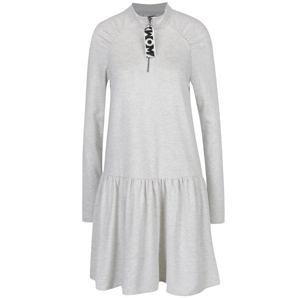 Rochie sport crem melanj cu maneci raglan - Noisy May Lilou