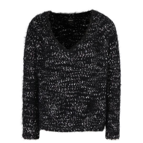 Pulover negru cu decolteu anchior ONLY Poppy