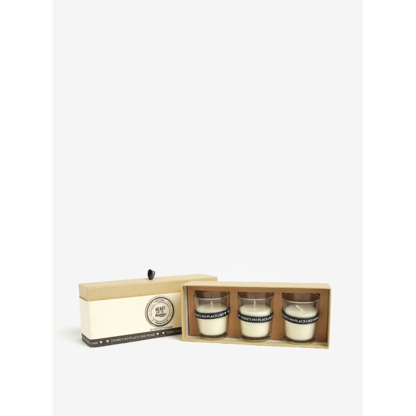 Set cadou de 3 lumanari cu miros de floare de bumbac - SIFCON