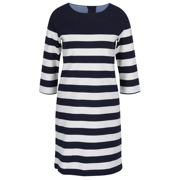 Rochie-pulover bleumarin in dungi cu maneci 3/4 Tom Joule