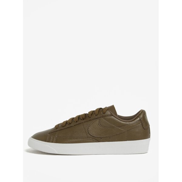 Pantofi sport kaki din piele pentru femei Nike Blazer Low