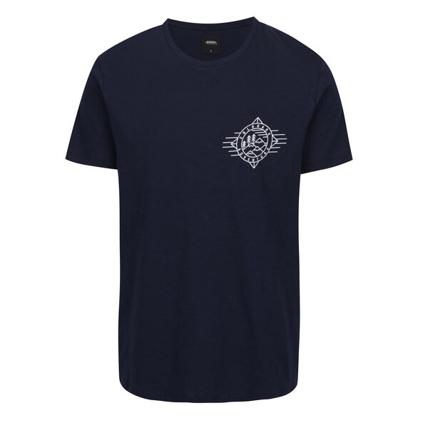 Tricou bleumarin cu print Burton Menswear London