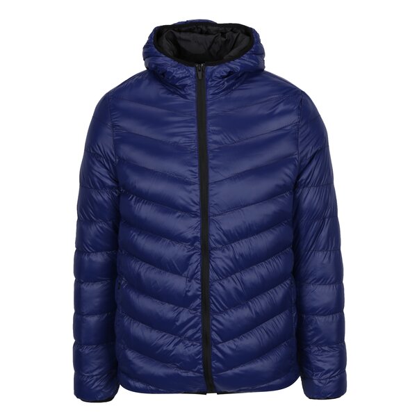Jacheta matlasata albastra cu gluga Burton Menswear London