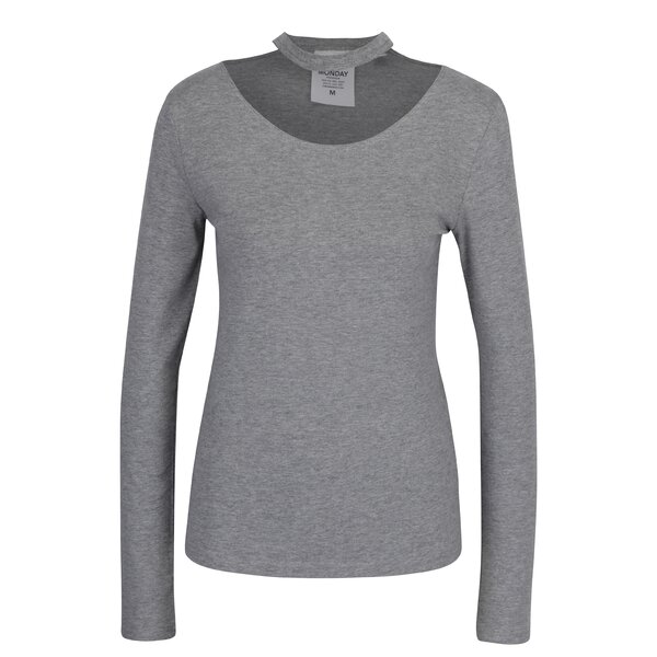 Bluza gri cu guler choker Cheap Monday