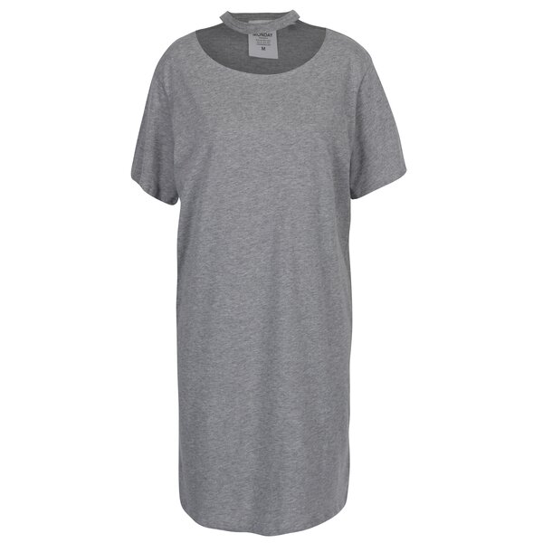 Rochie gri cu guler choker Cheap Monday