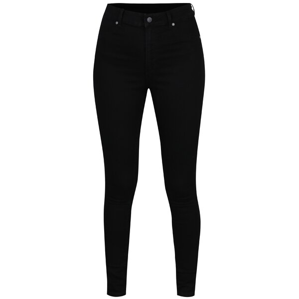 Blugi skinny negri cu talie inalta Cheap Monday
