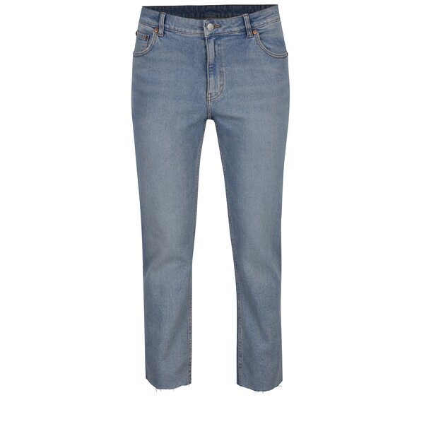 Blugi slim albastru deschis cu terminatie nefinisata Cheap Monday