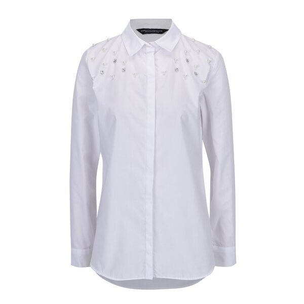 Camasa alba cu aplicatii decorative pe umar Dorothy Perkins